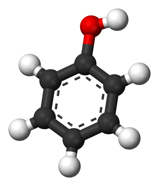 phenol 3d model of chemical structure