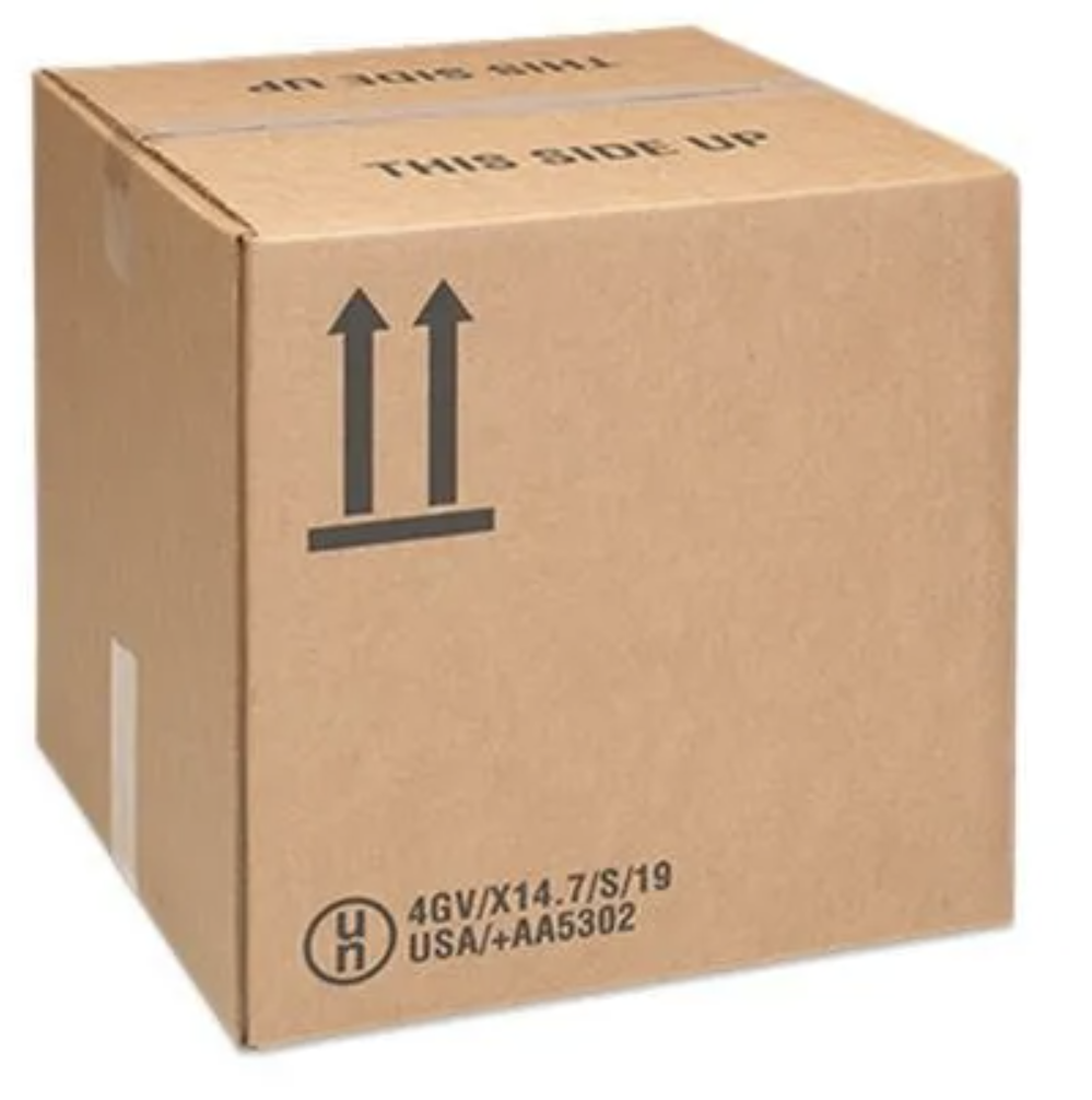 A U-N Certified Cardboard Box